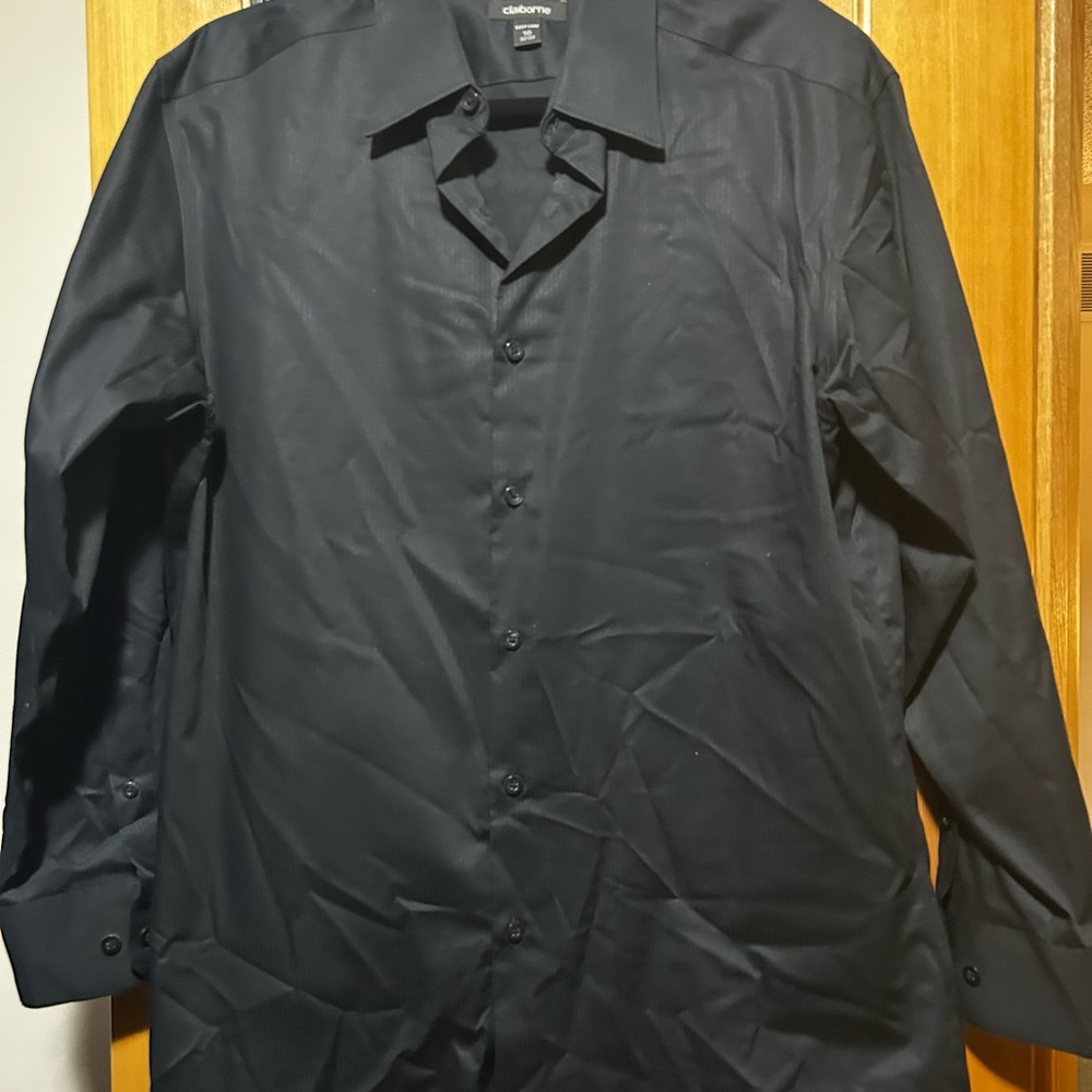 Claiborne Black Dress Shirt Classic